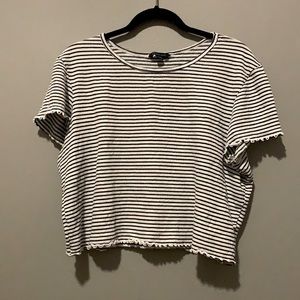 XL American Eagle stripped crop top